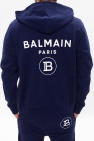 Balmain NAVY BLUE Branded hoodie