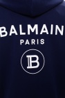 Balmain NAVY BLUE Branded hoodie