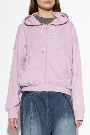 American Vintage Cotton hooded zip-up sweatshirt