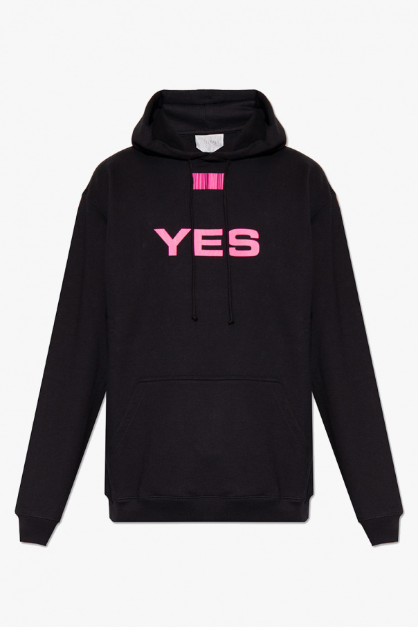 VTMNTS Printed pleated hoodie