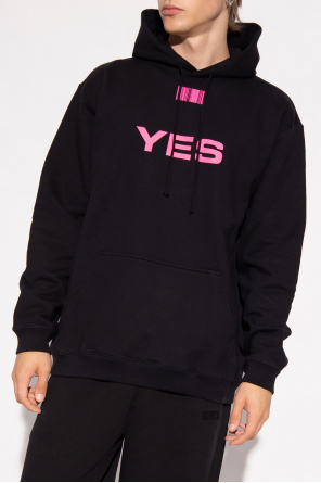 VTMNTS Printed pleated hoodie