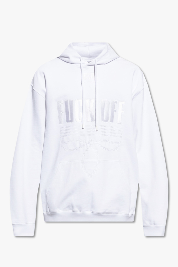 VTMNTS Embroidered White hoodie