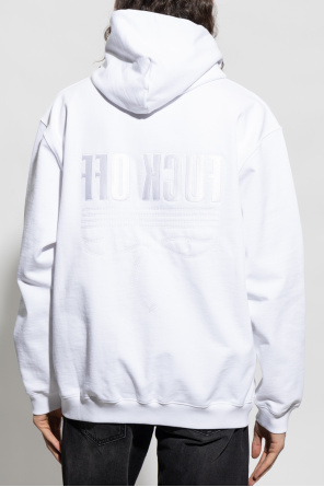 VTMNTS Embroidered White hoodie