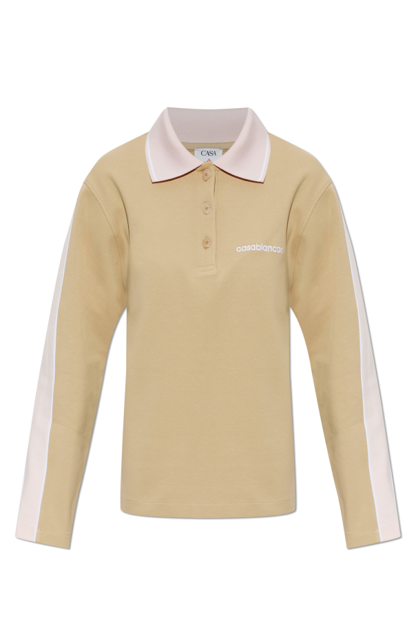 Long-sleeve polo sweatshirt od Casablanca