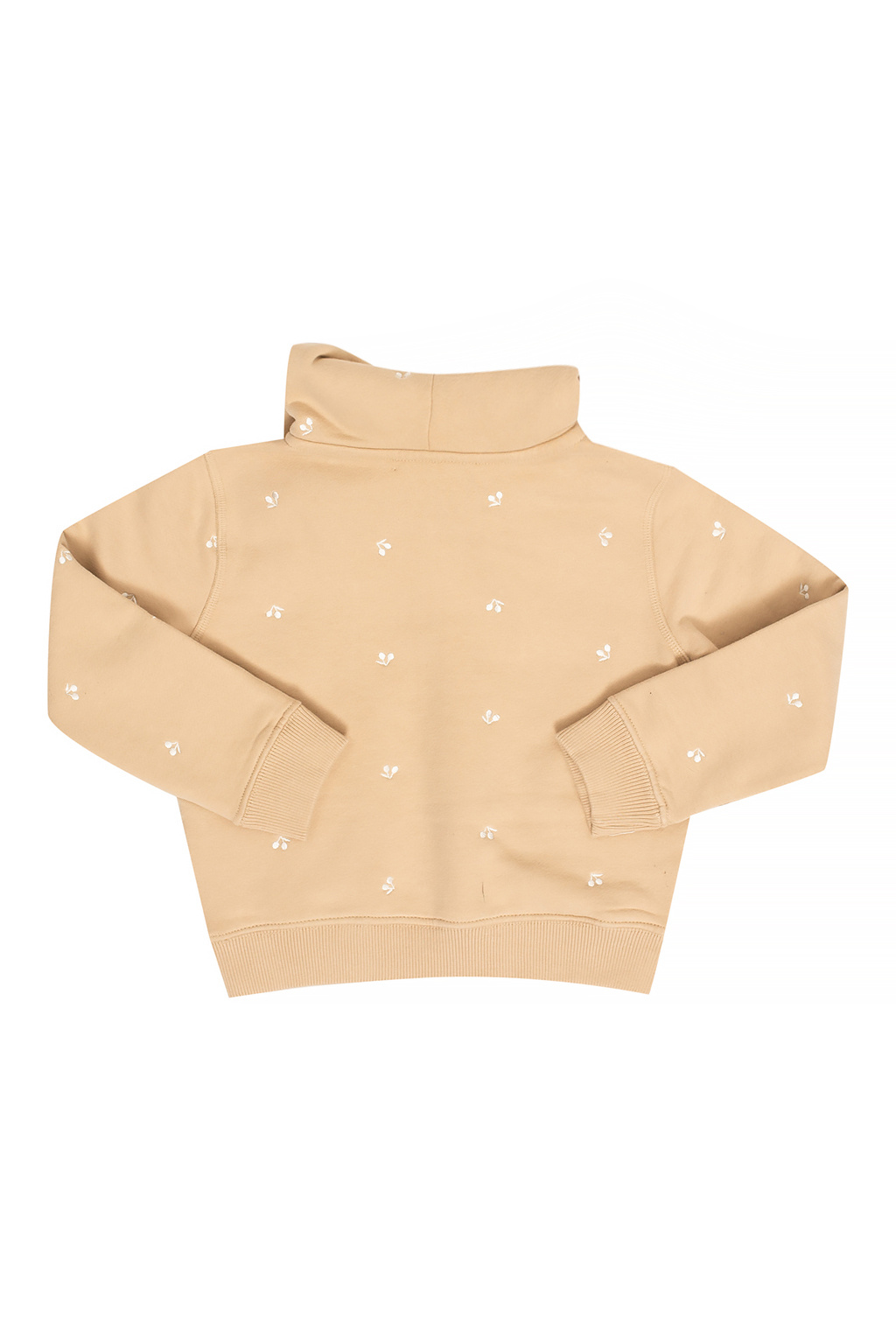 Bonpoint  contrast-collar logo-print sweatshirt