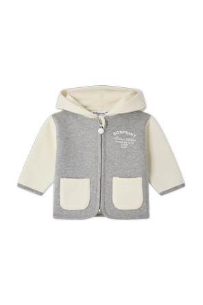 '‘Mass’' hooded zip-up sweatshirt