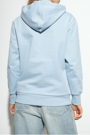 Loewe Anagram Leather Patch Hoodie Ash Hoodie with patch