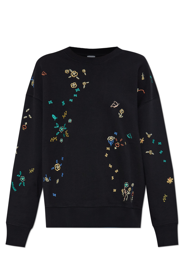 Sweatshirt with a colorfully embroidered pattern od PS Paul Smith