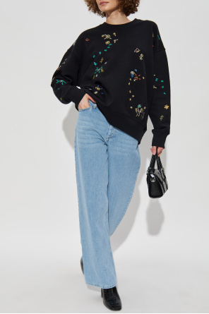 Sweatshirt with a colorfully embroidered pattern od PS Paul Smith