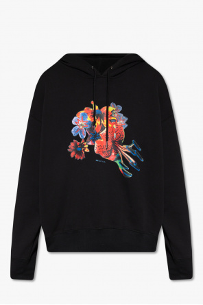 Hoodie with floral motif od PS Paul Smith