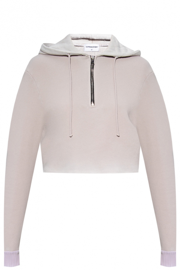 Cotton Citizen Raw-edged Coach hoodie