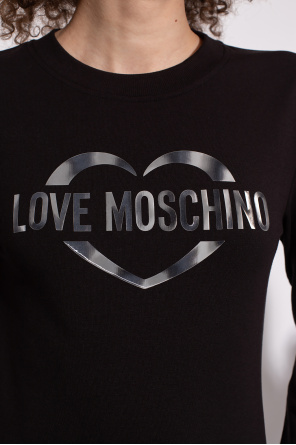 Love Moschino douuod kids blue hoodie