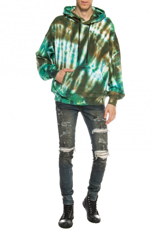 amiri printed hoodie