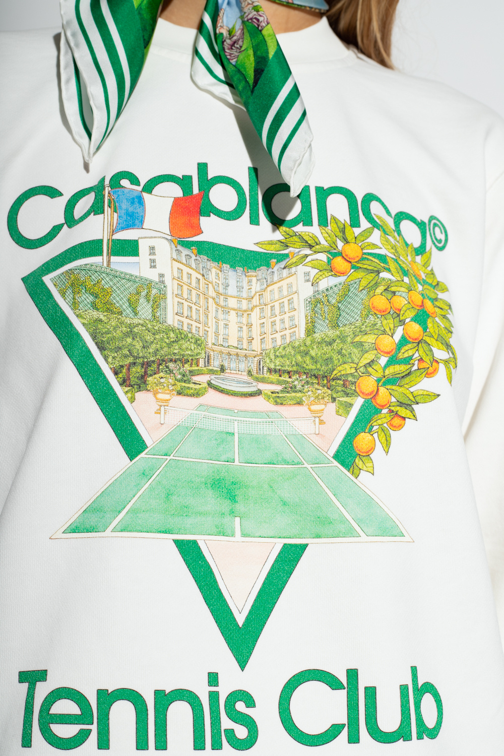 Casablanca zip-pockets sweatshirt with logo