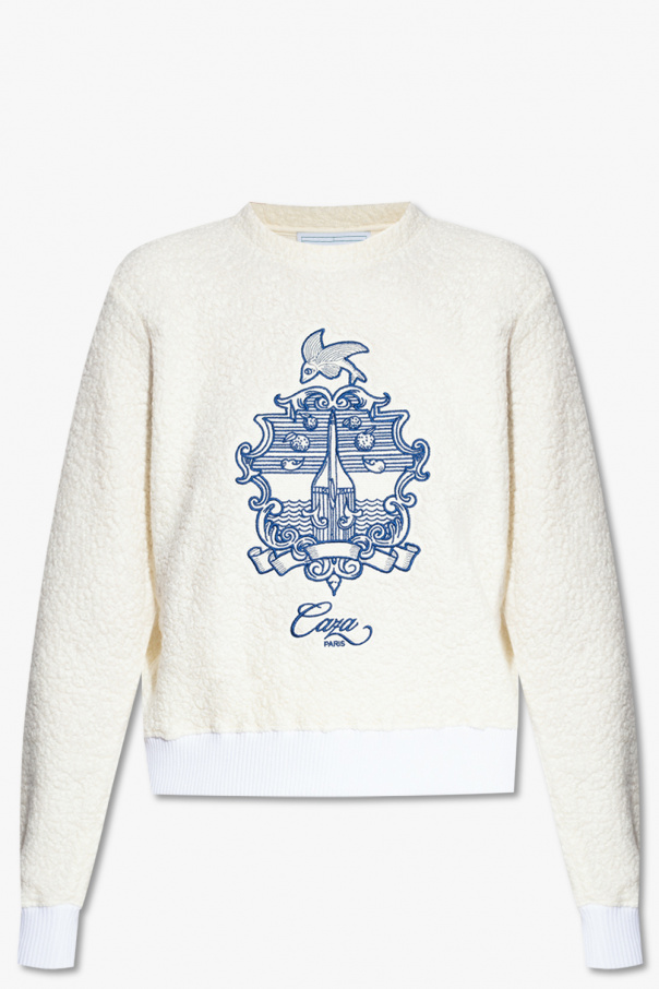 Casablanca Laneus colour-block knit hoodie