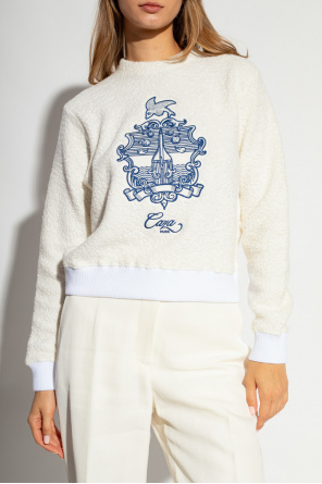 Casablanca Laneus colour-block knit hoodie