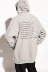 Valentino logo-embossed panelled jacket Printed hoodie