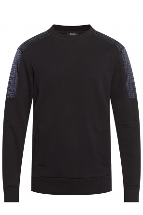 balmain black knit top