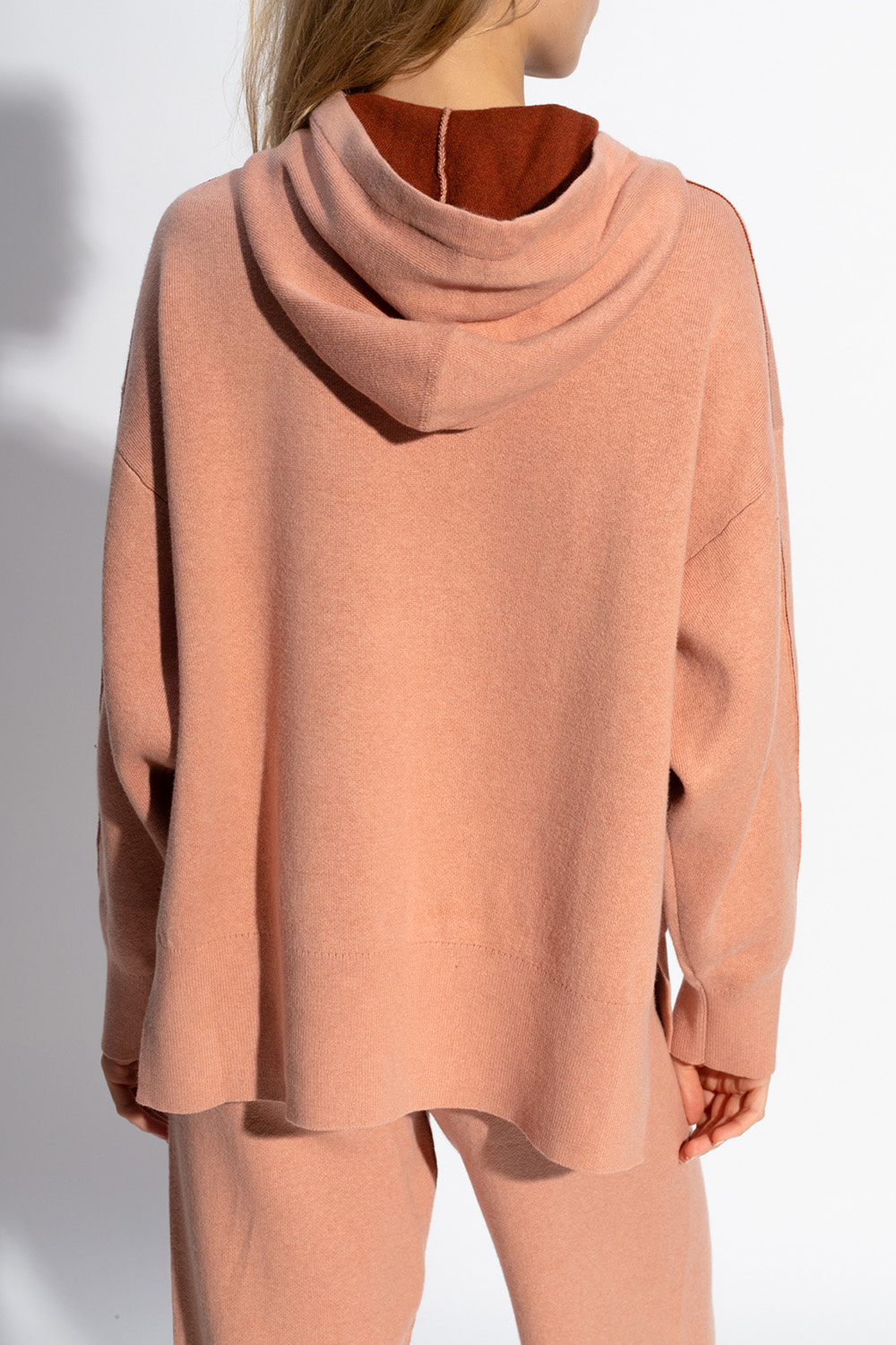 proenza schouler off shoulder ribbed knit sweater Hooded sweater