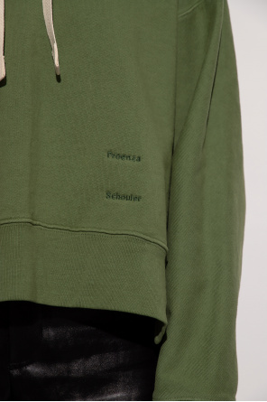 Proenza Schouler White Label Logo-embroidered hoodie
