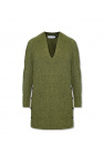 Proenza Schouler woodgrain jacquard knitted dress Sweater with buttons