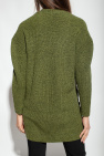 Proenza Schouler woodgrain jacquard knitted dress Sweater with buttons