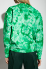 Proenza Schouler contrast-stitch leather mules Tie-dye sweatshirt