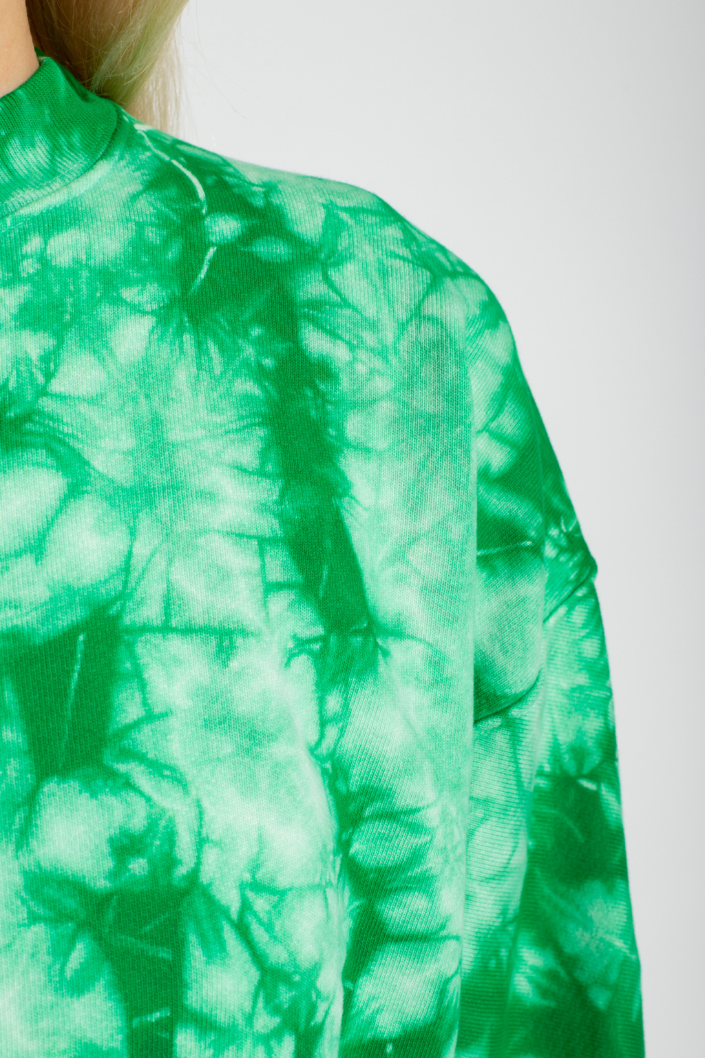 Proenza Schouler hammered satin shirt Tie-dye sweatshirt