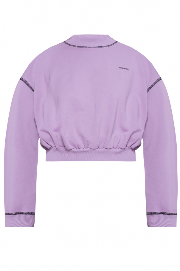 Red Valentino Cropped sweatshirt with logo