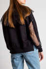 Red Valentino Tulle-trimmed sweatshirt
