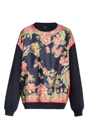 Floral Motif Sweatshirt