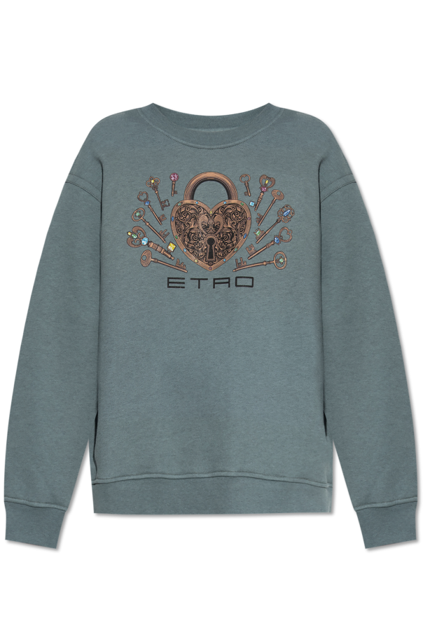 Sweatshirt with colorful print od Etro