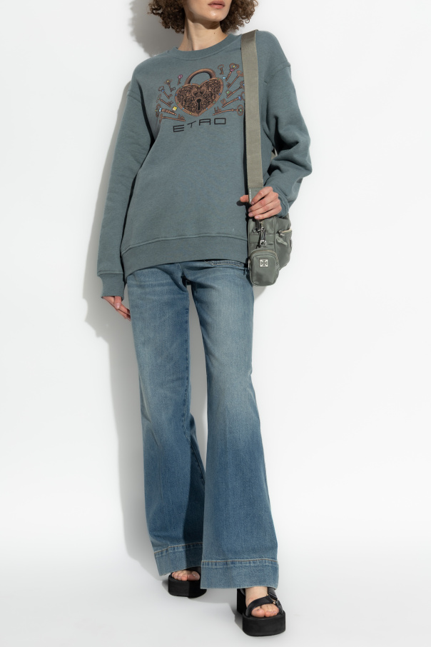 Etro Sudadera con estampado de colores