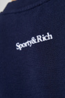 Sporty & Rich NAVY BLUE Cotton Sweatshirt