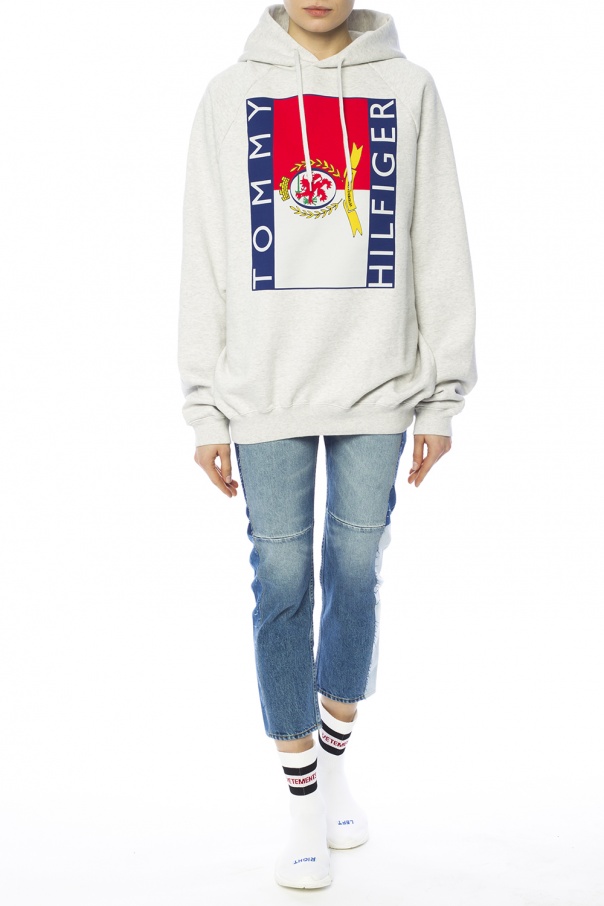 vetements x tommy hilfiger oversized hoodie