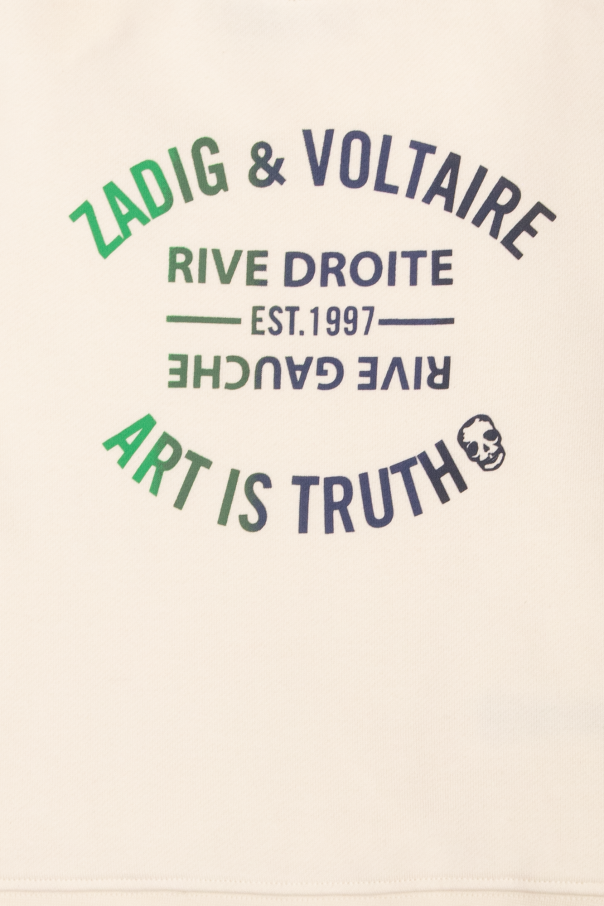 Zadig & Voltaire Kids sweatshirt use with logo