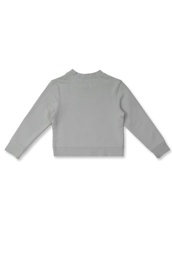logo-print crew neck sweatshirt White Printed sweatshirt