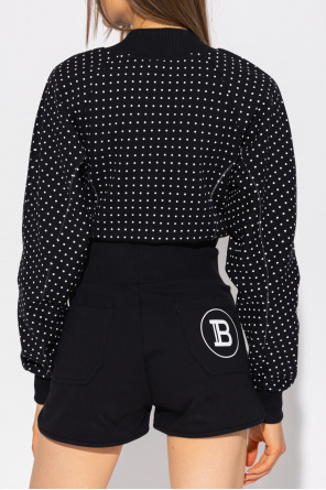 Balmain Balmain Black Jersey Sweatshirt