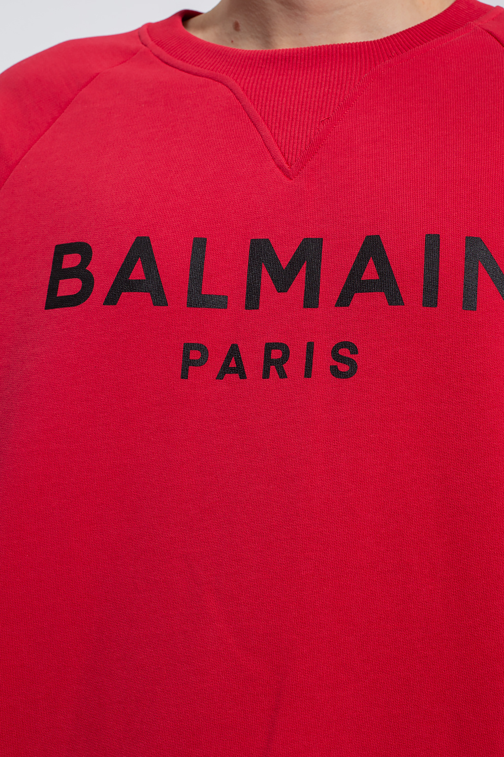 Balmain Balmain Hoodie mit Logo-Print Rot