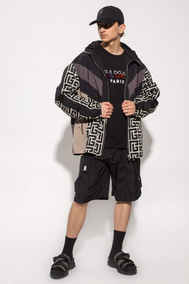 Balmain balmain quilted panelled sweatshirt item