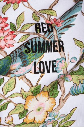 Red Valentino Hoodie with ‘Red Summer Love’ print