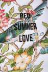 Red valentino oversized Hoodie with ‘Red Summer Love’ print