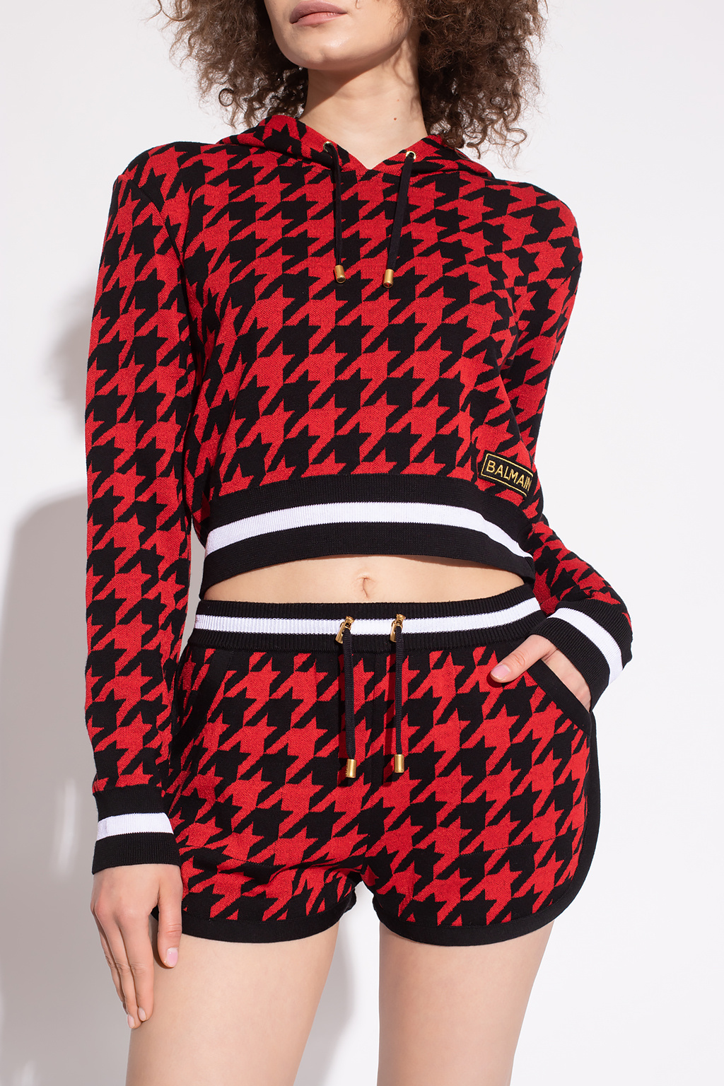 balmain for Houndstooth hoodie