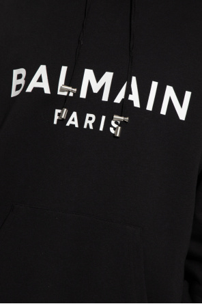 Balmain Balmain printed denim shorts