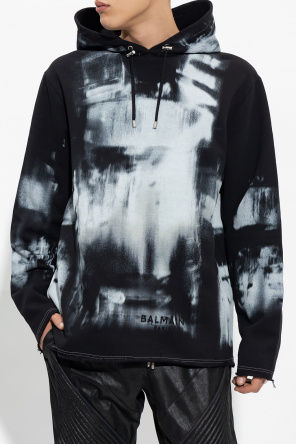 Balmain Cotton hoodie with logo