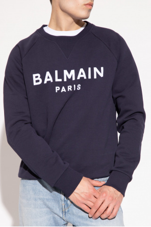 Balmain sleeveless top with logo balmain top gab