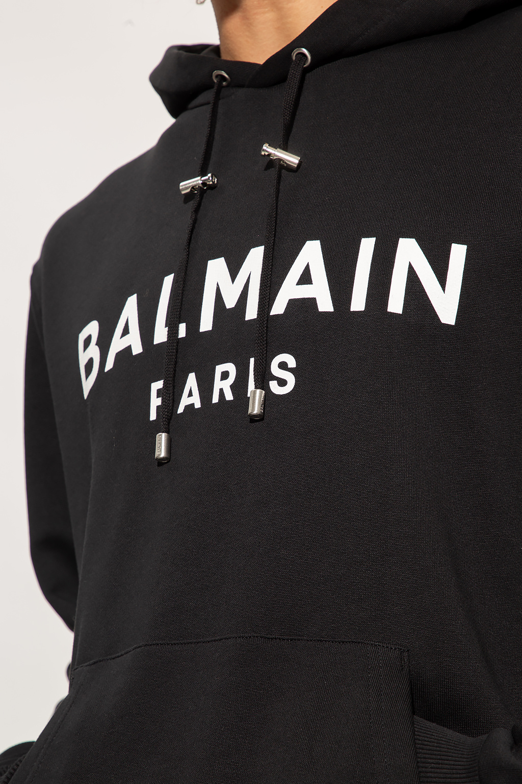 BALMAIN: reversible bomber in cotton with monogram - Ivory