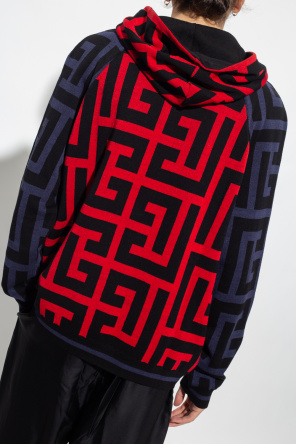 balmain pierre Embroidered hoodie