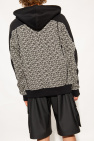 Balmain BLACK Logo-printed hoodie