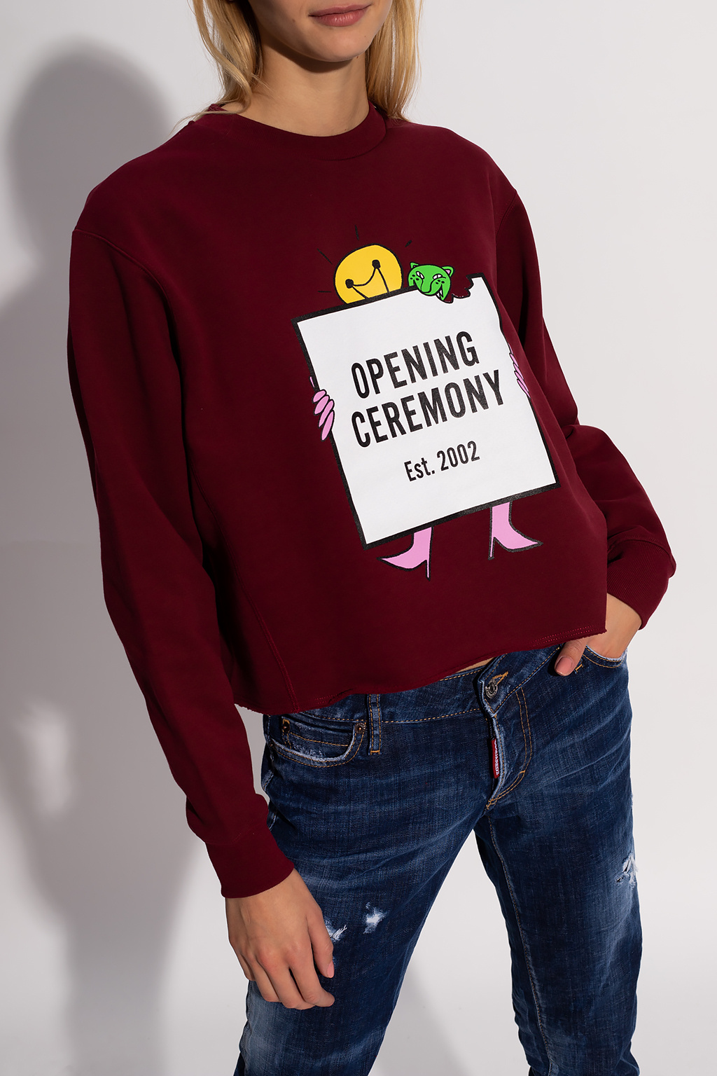 Opening Ceremony Sweater with Destroyed Processing
